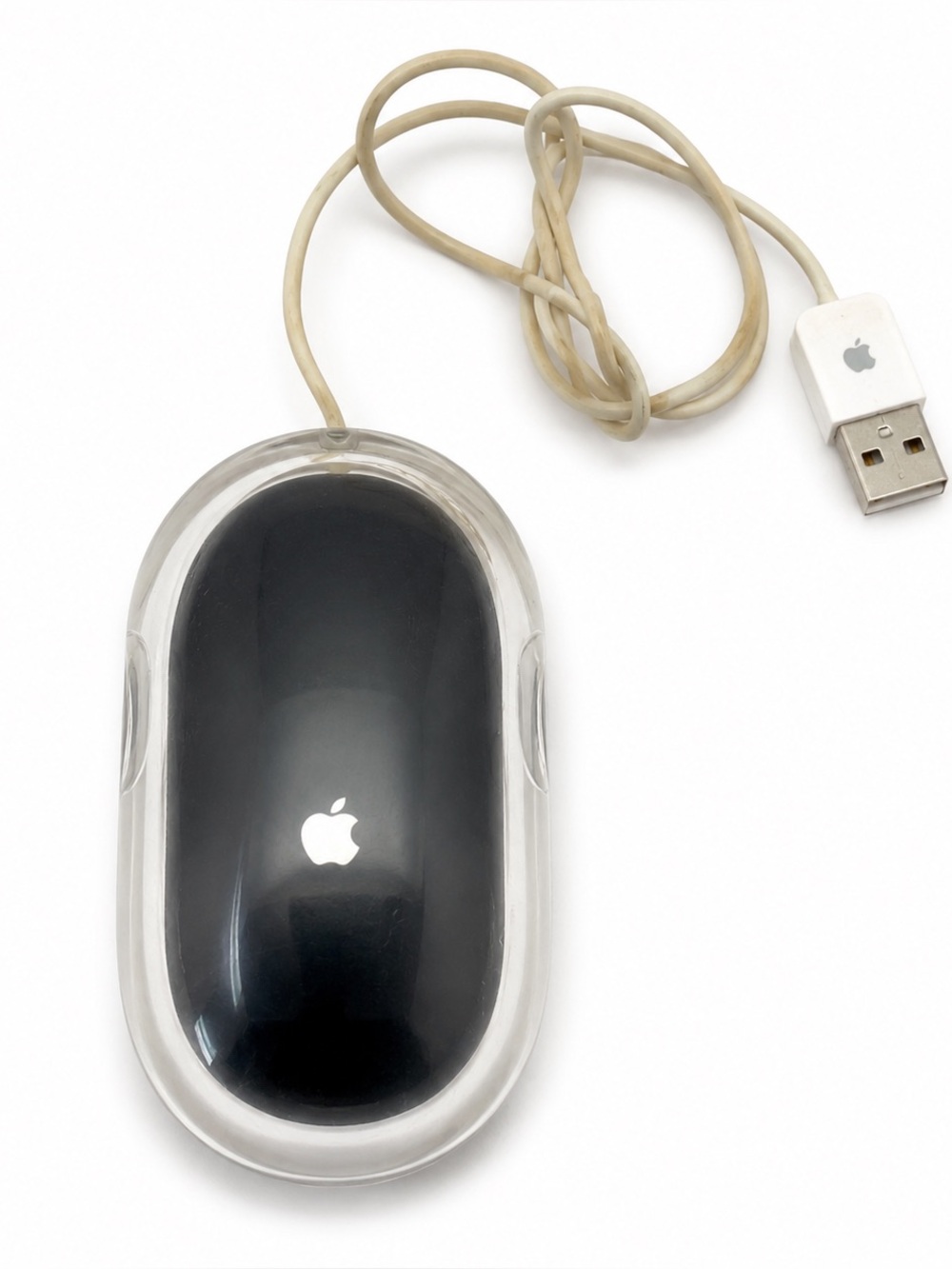Vintage Apple Pro Mouse M5769 Black Clear Usb